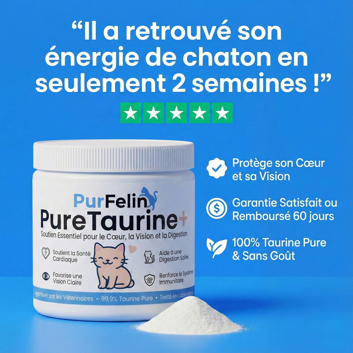 PureTaurine+ - N°1 Recommandé par les Vétérinaires